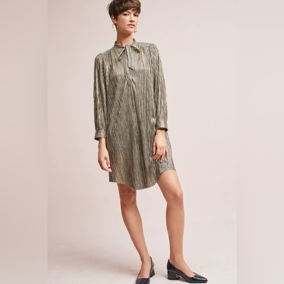 SABINA MUSÁYEV Tied Shimmer Tunic dress size small - Picture 11 of 16